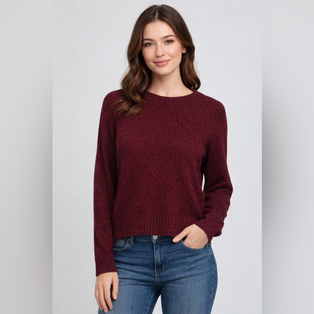 Divided Burgundy Crew Neck Sweater from H&M